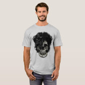 Rockstar Skull mit Wildhaar T-Shirt (Vorne ganz)