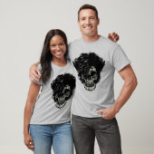 Rockstar Skull mit Wildhaar T-Shirt (Unisex)