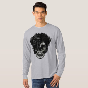 Rockstar Skull mit Wildhaar T-Shirt