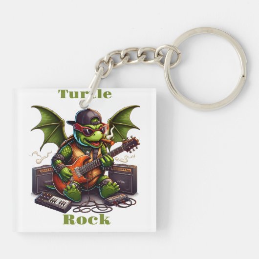 Rockstar Turtles Midnight Jam Session Schlüsselanhänger (Rückseite)