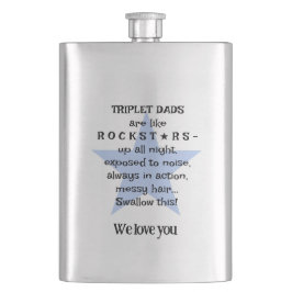Rockstar-Vater, Geschenk für Triole Daddy, nach Ma Flachmann