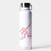 Rockstar Vater Guitar Trinkflasche (Rückseite)