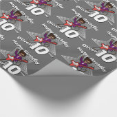 Rockstar Verpackung des grauen Geburtstages des Geschenkpapier (Ecke)