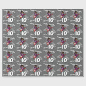 Rockstar Verpackung des grauen Geburtstages des Geschenkpapier (Flach)