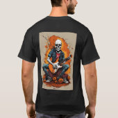 Rockstar Vibes: Skull & Cool T-Shirt (Rückseite)
