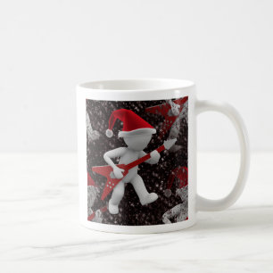 Rockstar Weihnachtsmann Kaffeetasse