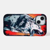 Rockstar Wolfie iPhone 15 Hülle (Rückseite (Horizontal))