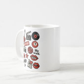 Rockstars Ästhetik Kaffeetasse (Vorderseite Links)