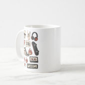 Rockstars-Jungen-Ästhetik Kaffeetasse (Vorderseite Links)