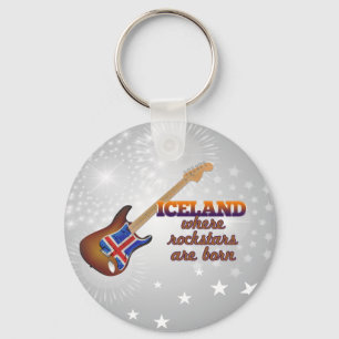 Rockstars sind in Island geboren Schlüsselanhänger