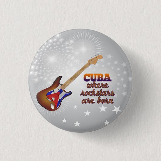 Rockstars sind in Kuba geboren Button (Vorderseite)