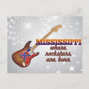 Rockstars sind in Mississippi geboren Postkarte