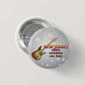 Rockstars sind in New-Jersey geboren Button (Vorne & Hinten)