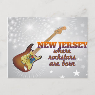 Rockstars sind in New Jersey geboren Postkarte