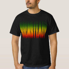 Rocksteady verschwommene Wirkung Typografie Rasta T-Shirt