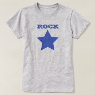 ROCKSTERN  Navy Blue Star Women's Basic T - Shirt