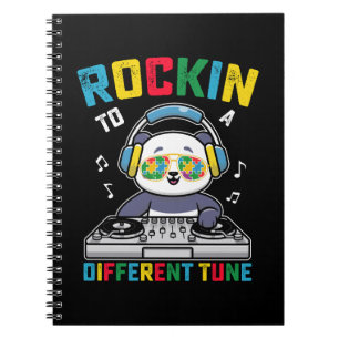 Rockt Nach Einer Anderen Melodie Panda-Autismus-Be Notizblock