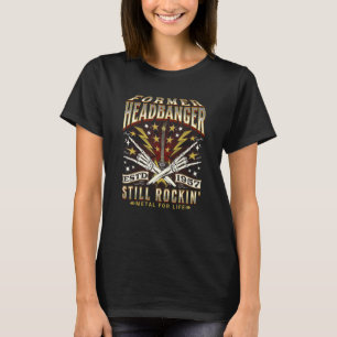 Rockt seit 1957 Vintage 50er geborener Headbanger  T-Shirt