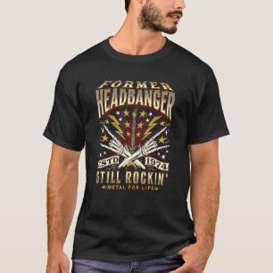Rockt seit 1974 Vintage 70er Geborener Headbanger T-Shirt