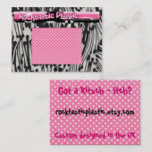 Rocktastic Plastik Visitenkarte (Vorne/Hinten)