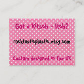 Rocktastic Plastik Visitenkarte (Rückseite)