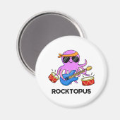 Rocktopus Funny Rock Band Octopus Pub Magnet (Vorderseite/Rückseite)