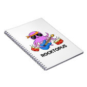 Rocktopus Funny Rock Band Octopus Pub Notizblock (Rechte Seite)