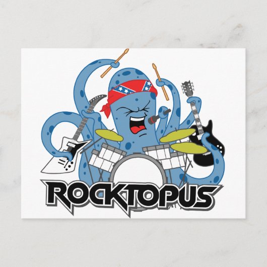 Rocktopus Postkarte (Vorderseite)