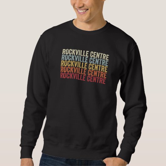 Rockville Centre New York Rockville Centre NY Retr Sweatshirt (Vorderseite)