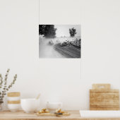 Rockville Fair Auto Races, 1923. Vintages Foto Poster (Küche)