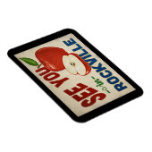 Rockville Maryland Apple - Vintage Travel Magnet (Rechte Seite)