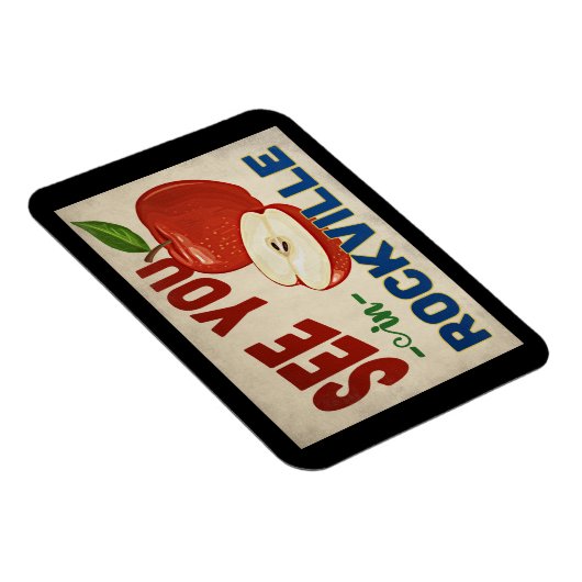 Rockville Maryland Apple - Vintage Travel Magnet (Rechte Seite)