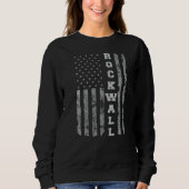 Rockwall Texas American Flag Sweatshirt (Vorderseite)