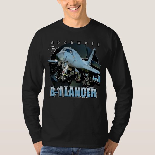 Rockwell B1 Lancer USAF Supersonaler Schwerbomber T-Shirt (Vorderseite)