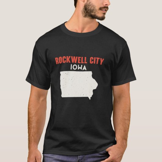 Rockwell City Iowa USA Staat America Travel Iowan T-Shirt (Vorderseite)