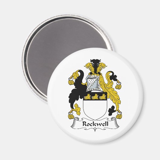 Rockwell-Familienwappen Magnet (Vorderseite/Rückseite)