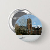 Rockwell im Winter in der Grove City Uni Button (Vorne & Hinten)