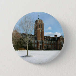 Rockwell im Winter in der Grove City Uni Button