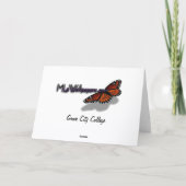 Rockwell im Winter in der Grove City Uni Dankeskarte (Rückseite)