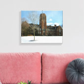 Rockwell im Winter in der Grove City Uni Leinwanddruck (Insitu (Wohnzimmer))