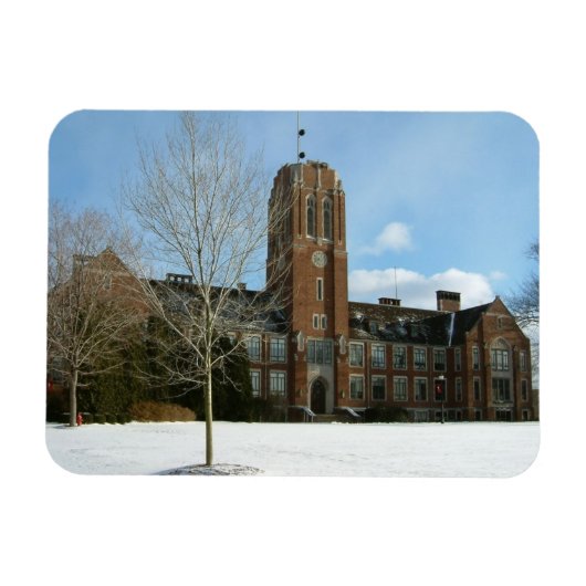 Rockwell im Winter in der Grove City Uni Magnet (Horizontal)