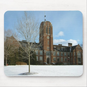 Rockwell im Winter in der Grove City Uni Mousepad
