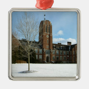 Rockwell im Winter in der Grove City Uni Ornament Aus Metall