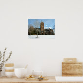 Rockwell im Winter in der Grove City Uni Poster (Küche)