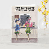 Rockwell Inspirierte Grußkarte Karte (Gelbe Blume)