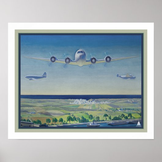 Rockwell Kent 1944 "America at Peace" Poster (Vorne)