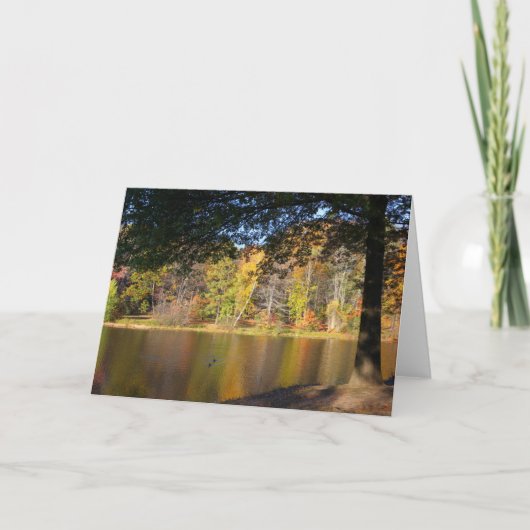 Rockwell Park Pond - Blank Greeting Card Karte (Vorderseite)