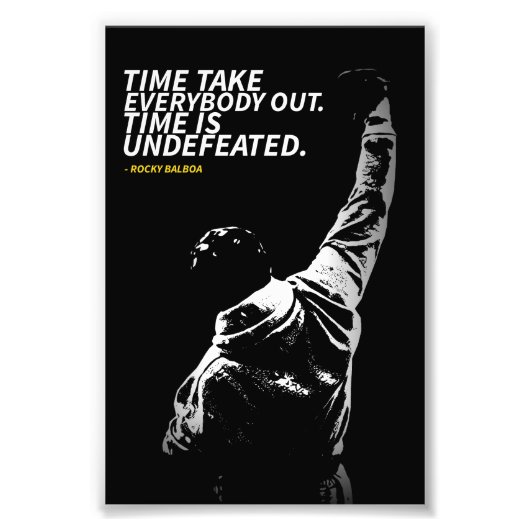 Rocky Balboa quotes Photo Enlargement Fotodruck (Vorne)