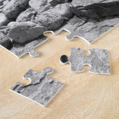 Rocky Beach Black and White Foto Puzzle (Seite)