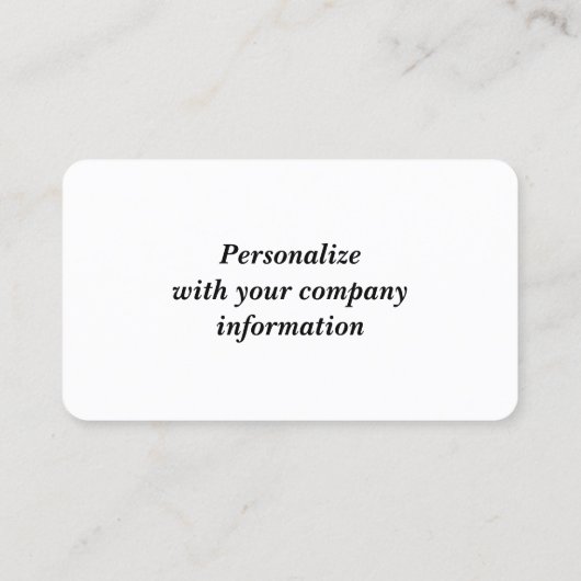 Rocky Beach Business Card Visitenkarte (Rückseite)